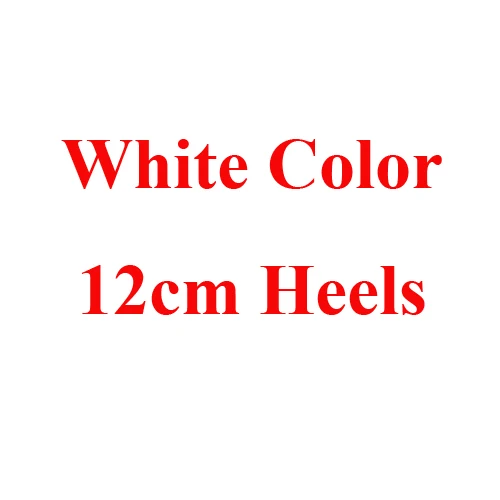 White 12cm Heels Очаровательные белые свадебные туфли Туфли к платью на высоком каблуке со шнуровкой и ремешком Расшитые блестками свадебные туфли с кисточками и очаровательными ремешками - Цвет: White 12cm Heels