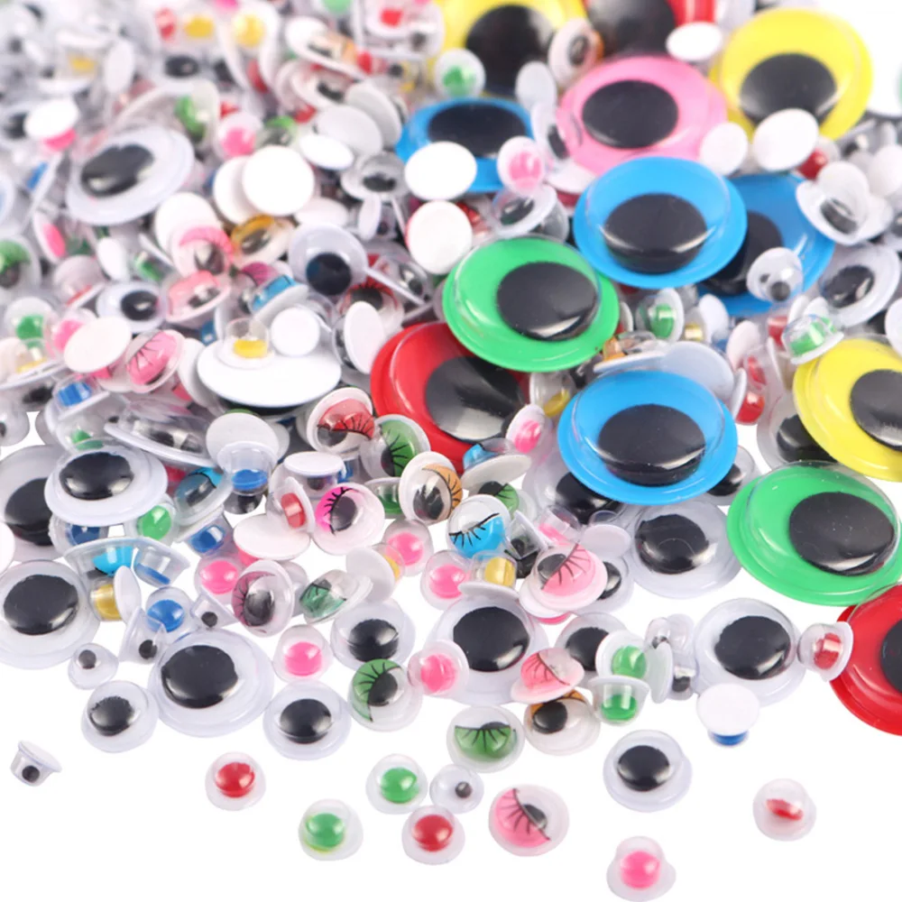 

1 Box 1500pcs Lightweight Durable Compact Safety Eyes with Moving Eyeball Crafts Plush