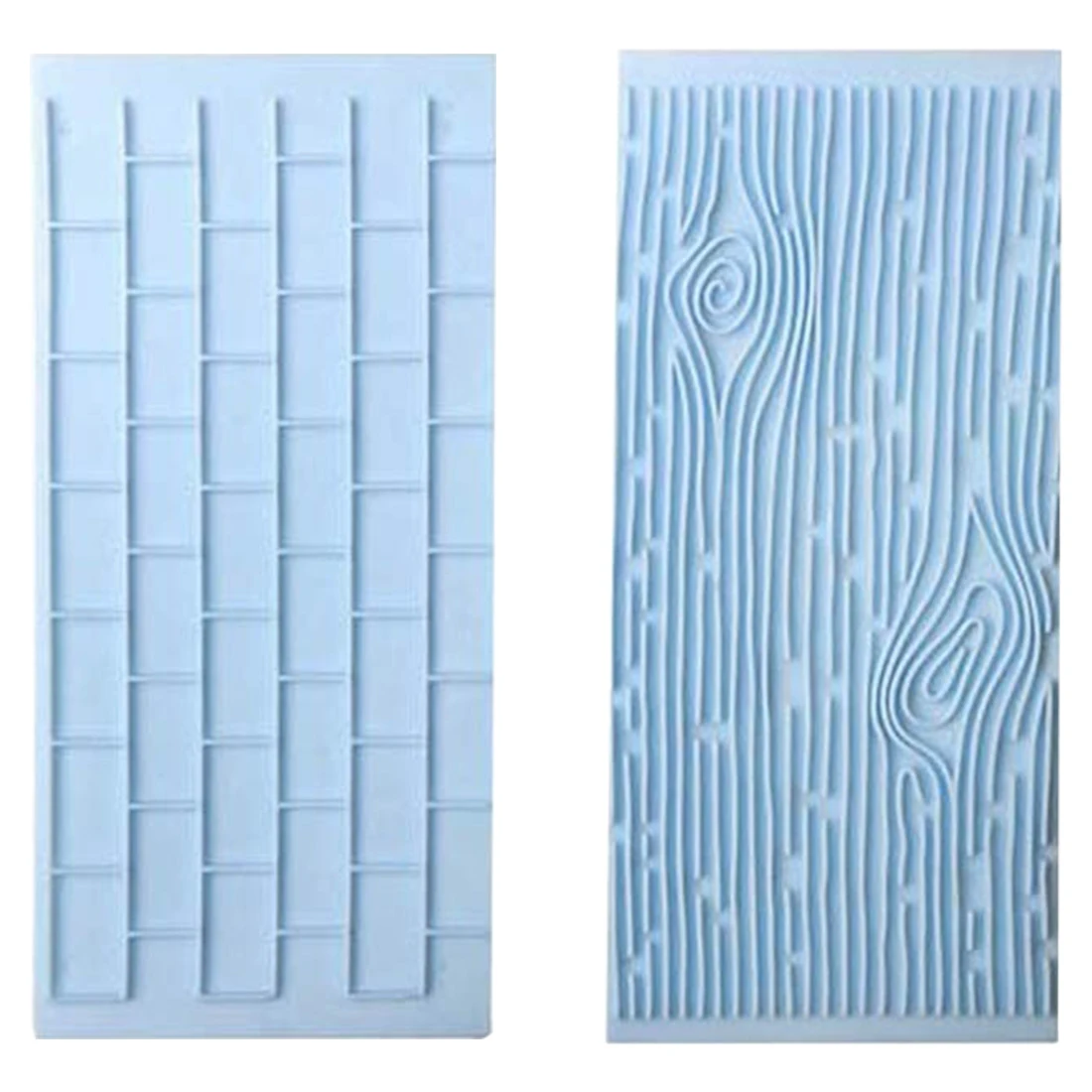 Stone pattern 2 шт./компл. древесной коры с изображением кирпичной стены инструменты для выпечки Силиконовые Еда Класс текстура Кухня аксессуары для украшения торта Fondant(сахарная) пресс-форм - Цвет: Stone pattern