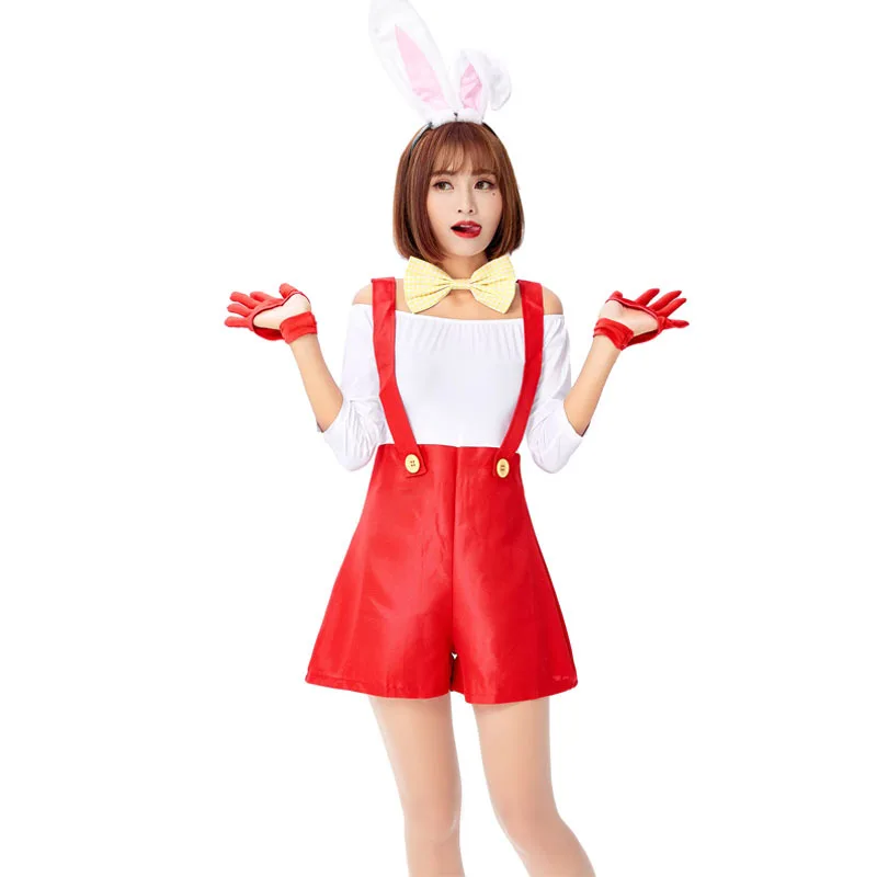 

New One-Piece Bunny 3-Piece Suit Cosplay Uniform Sexy Cute Bunny Suit Halloween Party Wear