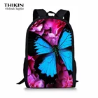 Рюкзак с объемным принтом бабочка для девочек, школьный рюкзак из полиэстера для студентов, Женский Повседневный Рюкзак для детского сада, Mochila