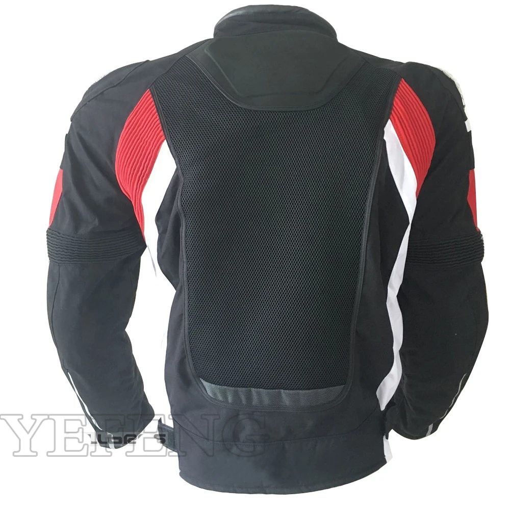 

New Arrival!Dain Motorbike Scooter Riding Motorcycle Mesh Black Red Jacket With Protector