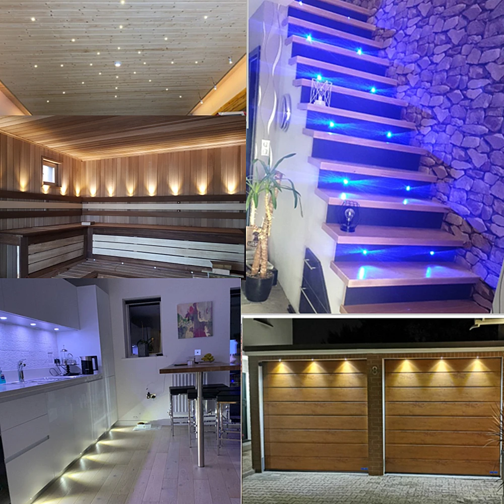 20pcs led spotlight dimmable 12v 3v 24v downlight 1w recessed ceiling lamp kitchen cabinet stair spot bulb light dropshipping free global shipping