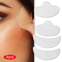 reusable useful beauty skin care transparent washable self adhesive silicone anti wrinkle forehead mask sticker skin care tool