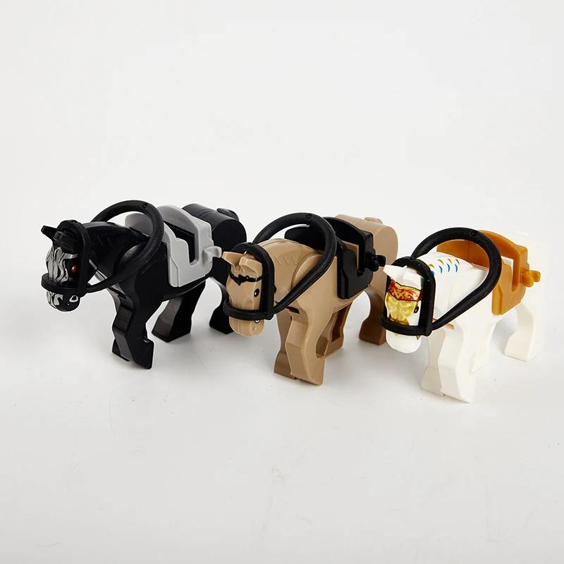 

Medieval Animal Figure Mount Ancient War Horse Building Blocks Accessories Building Blocks Model Kits Bricks Kids Toys Ornaments