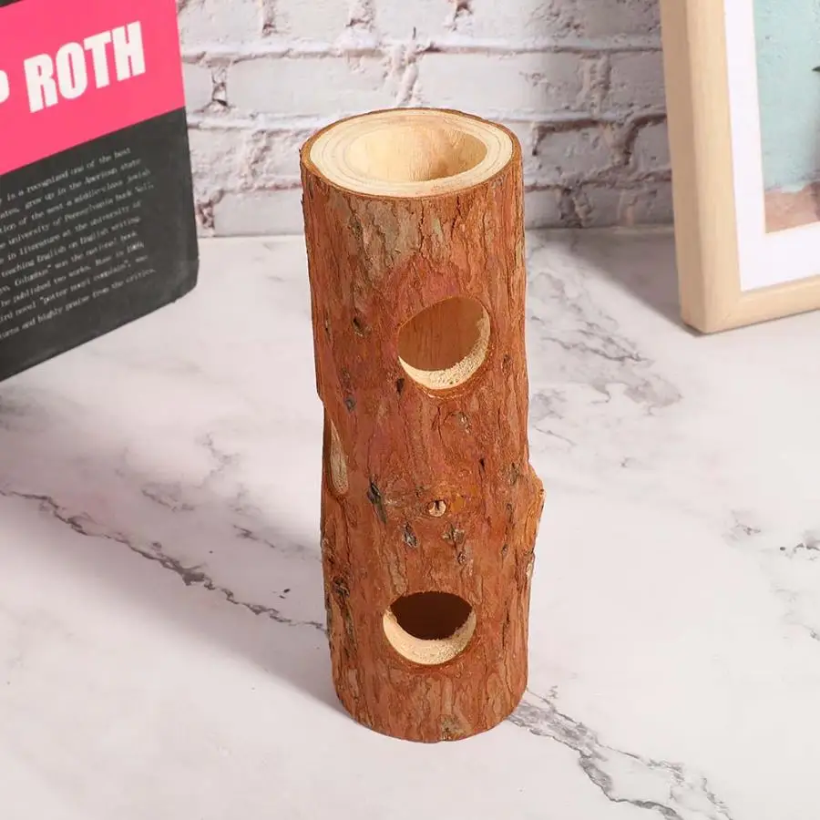 Деревянный хомяк туннель жевательная игрушка рогатки хорька - Цена: 493,27 - 626,99 руб.