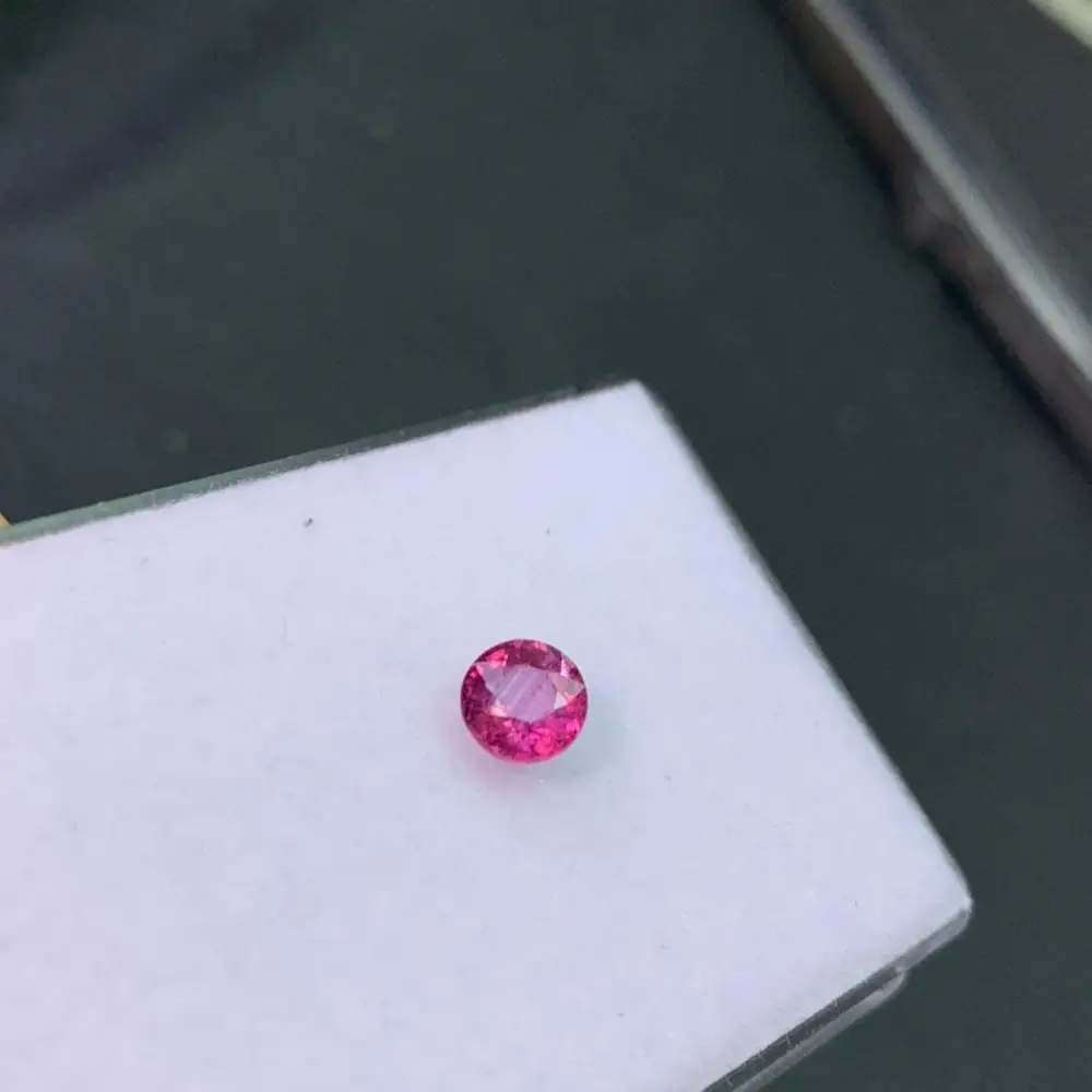 Q304 розовый сапфир 1.01ct круглые натуральные нежаркие розовые сапфиры свободные