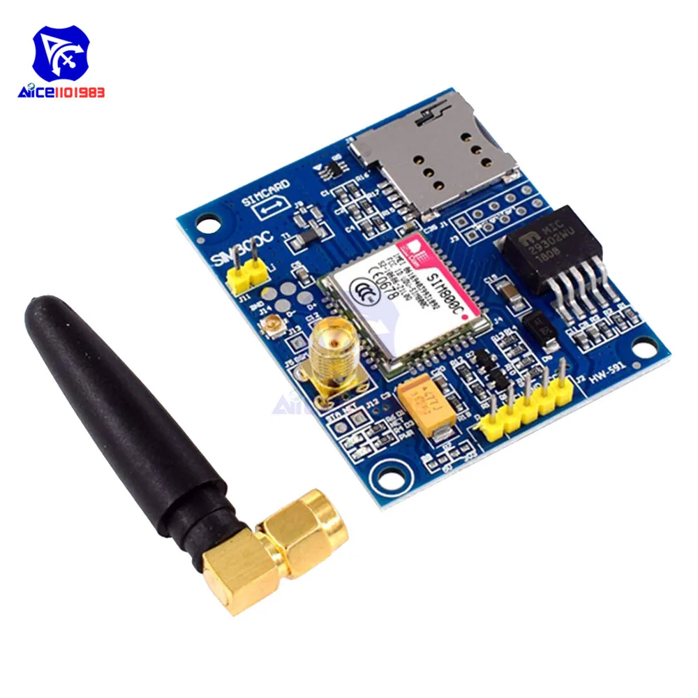Модуль diymore SIM800C с четырехдиапазонным GSM GPRS Поддержка TTS/DTMF плата модуля антенной