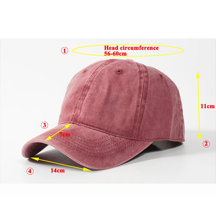 Classic Wash Cotton Baseball Caps for Women Men Pink Wine Red 10 Solid Colors Adjustable Casual Hat Soft Top Dad | Аксессуары для
