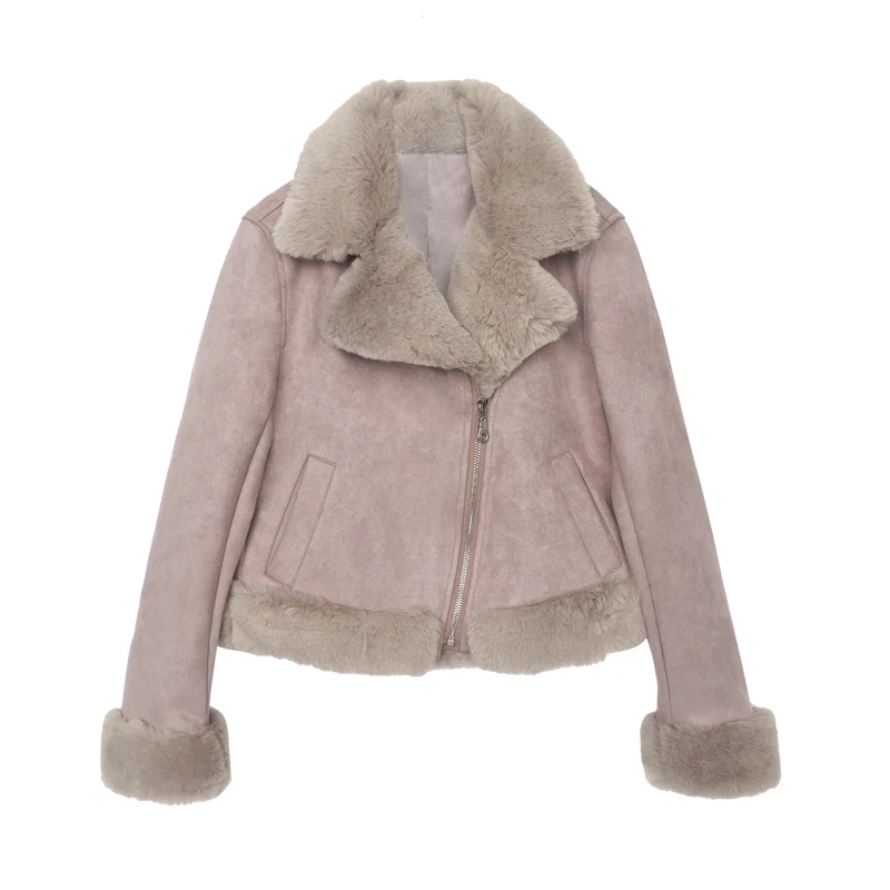 Байкерская куртка новая осенне зимняя Милая приталенная короткая мотоциклетная