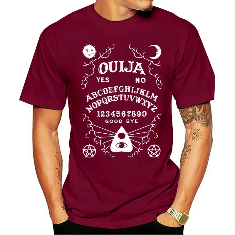 Новинка! Ouija доска футболка черный убивать оккультный дух пентаграмма звезда