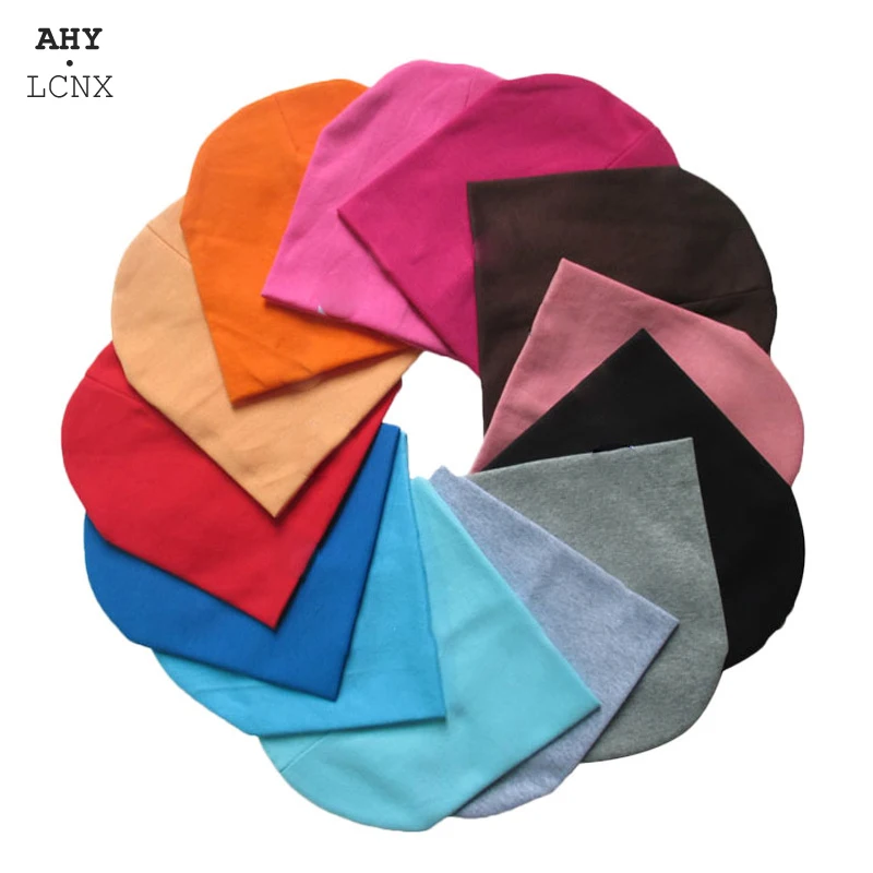 Шапка детская вязаная однотонная хлопковая на осень/весну От 0 до 3 лет | Детская