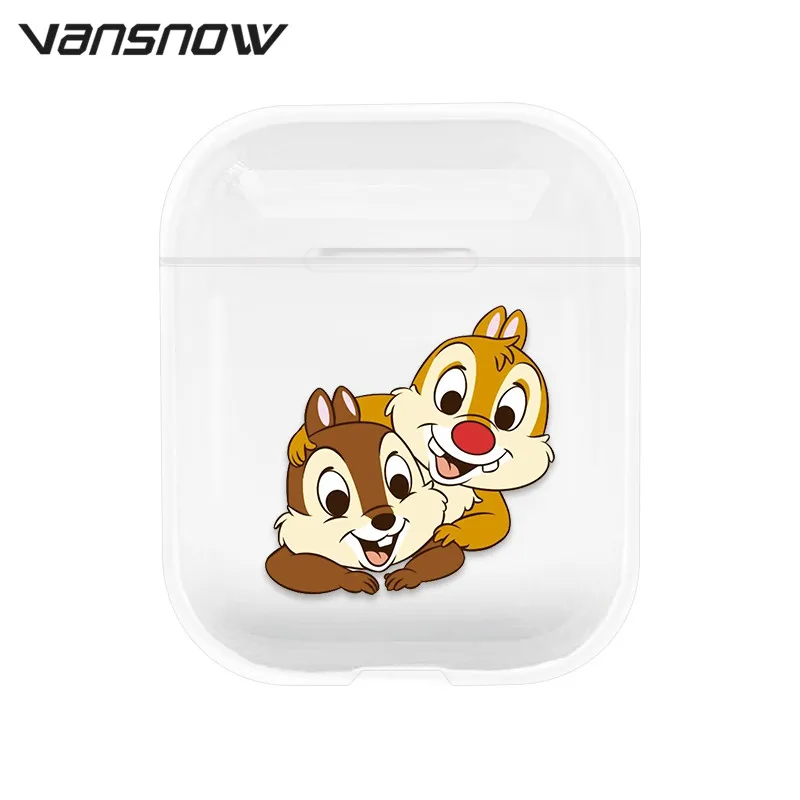 Squirrel Для AirPods чехол из прозрачного силикона с рисунком Беспроводной Bluetooth зарядным устройством чехол s для Airpods 2/1 Air стручки чехол Крышка - Цвет: Squirrel