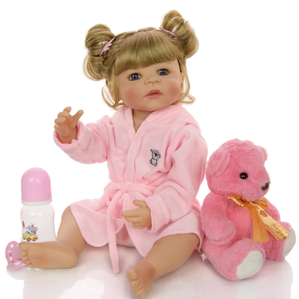 Реалистичная Детская кукла реборн 54 см ручная краска силиконовые reborn куклы