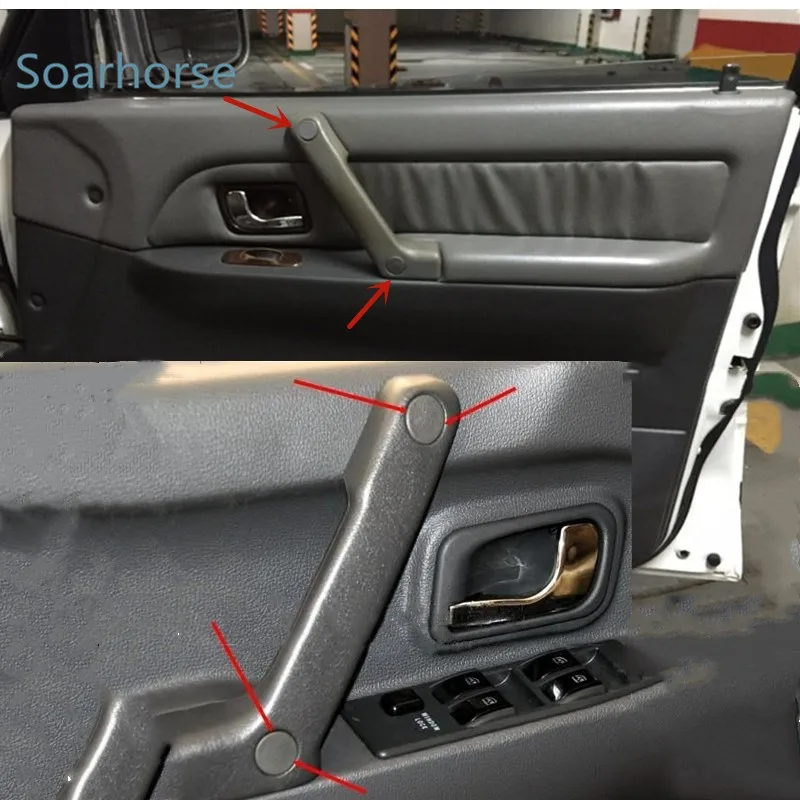 8 шт./комплект насадки на ручку для салона автомобиля Mitsubishi Pajero Montero MK2 V31 V32 V33 V43
