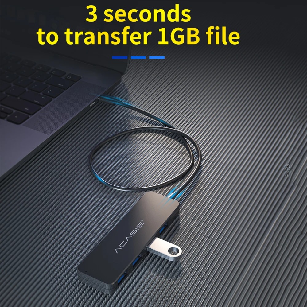 USB-концентратор Acasis Type C 4 порта 3 0 дюйма USB 2 | Компьютеры и офис
