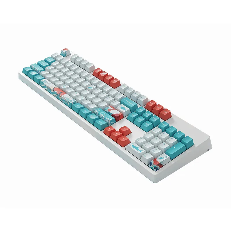 Keycap OEM PBT полный размер 104 ключ Ukiyo e японская манга игровая Кепка для GH60 GK61 84 96 87