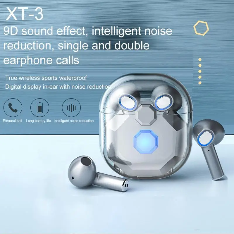 

Wireless XT3 Bluetooth Headset Gaming Headset Touch In-ear TWS Noise Reduction Electrically Transparent Headset