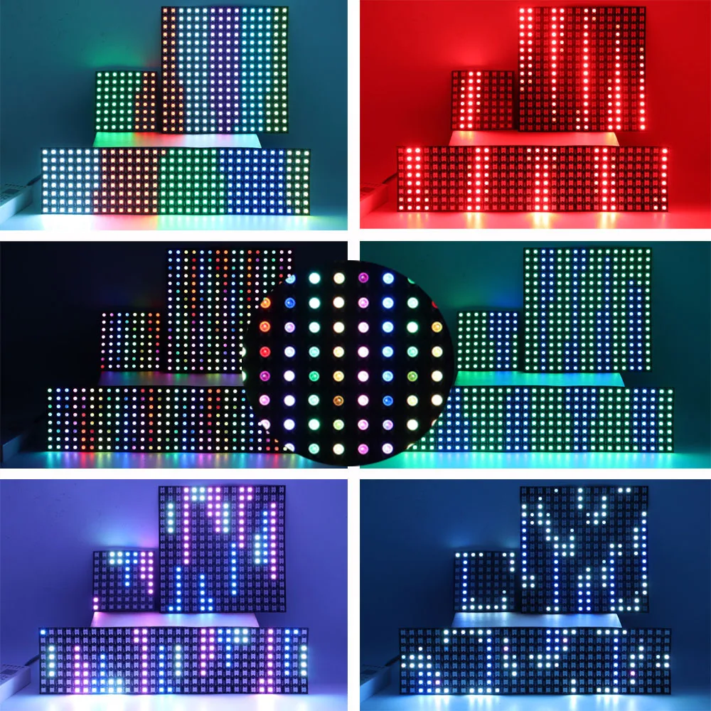 WS2812B LED Digital Flexible Individually Addressable Panel Pixel screen，SP110E (Bluetooth pixel controller)kit | Лампы и освещение