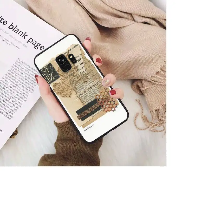 

Creative newspaper Phone Case For Samsung Galaxy S20 S10 Plus S10E S5 S6 S7edge S8 S9 S9Plus S10lite 2020