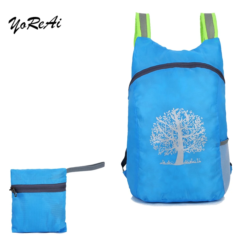 Легкая Складная Походная сумка для влюбленных кожаный рюкзак мужчин и женщин