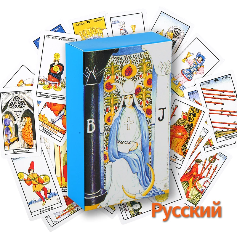 

Tarot Cards In Russian Board Games Divination Playing Cards Lenormand Maya Oracle Deck Rider 78 PDF Guide Book Family