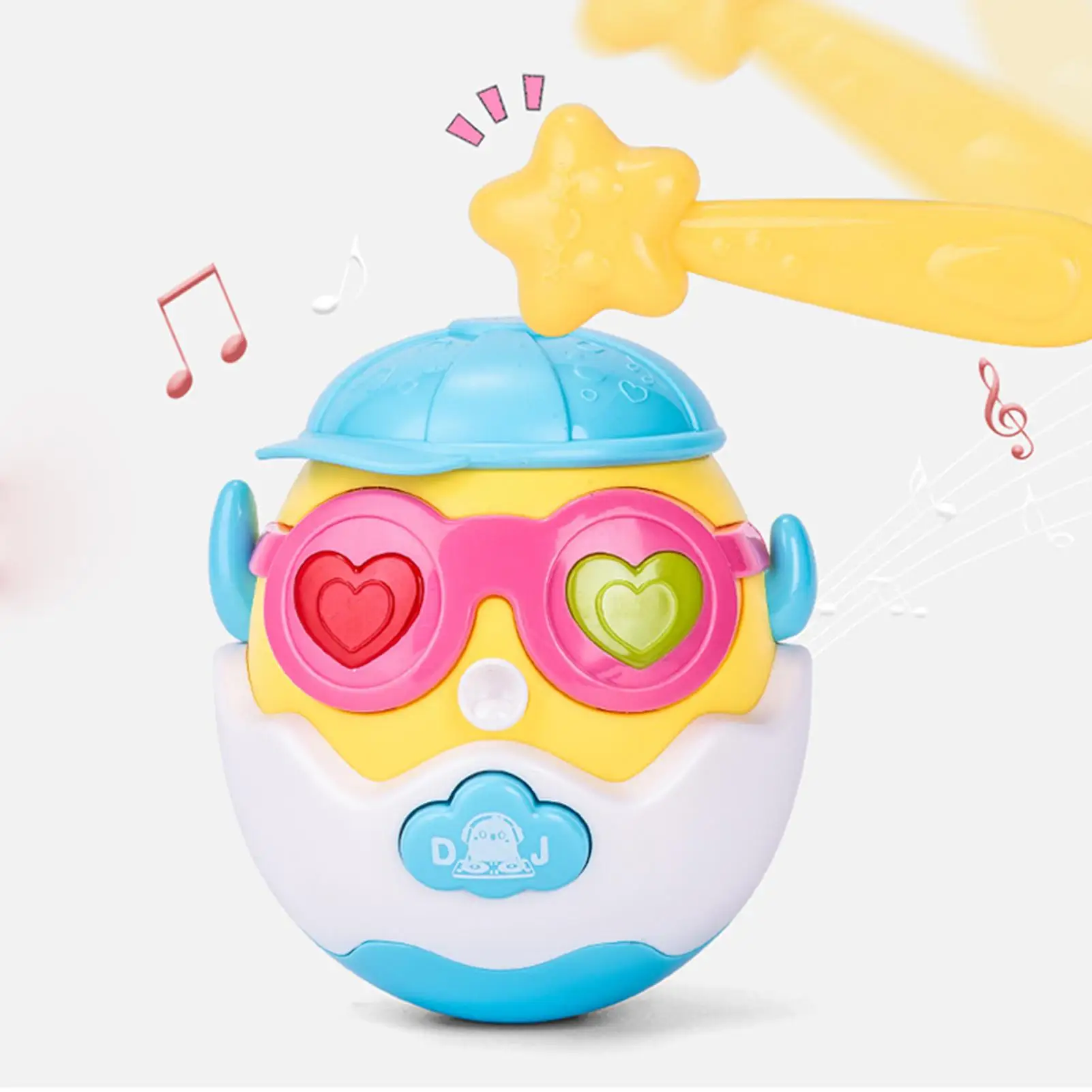 

Tumbler Infant Boy Girl Early Childhood Educational Toys Baby Safety Teether Molar Bell Toy