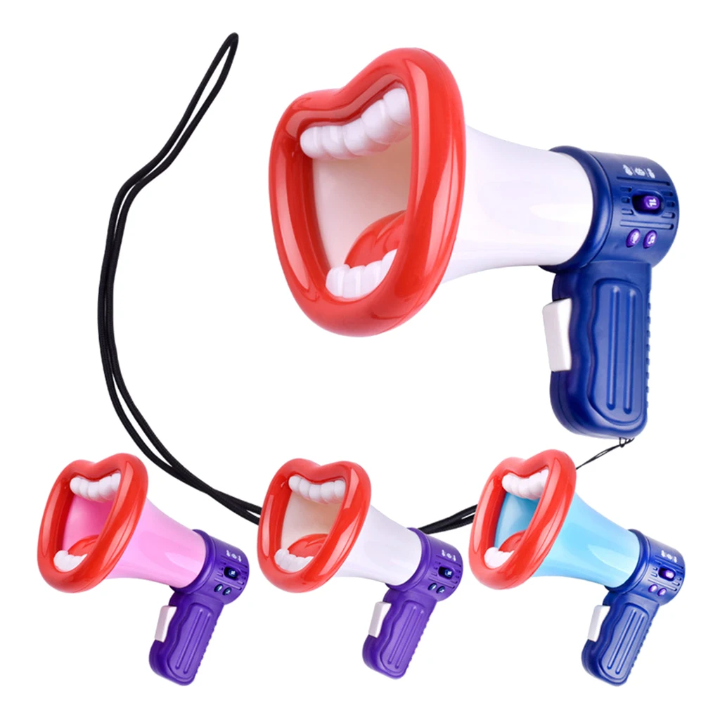 

Kids Voice Changer Toy, Trumpet Recording Microphone Toys, Handheld Big Red Lips Toy Voice Changer Toy for Kids Boys and Girls