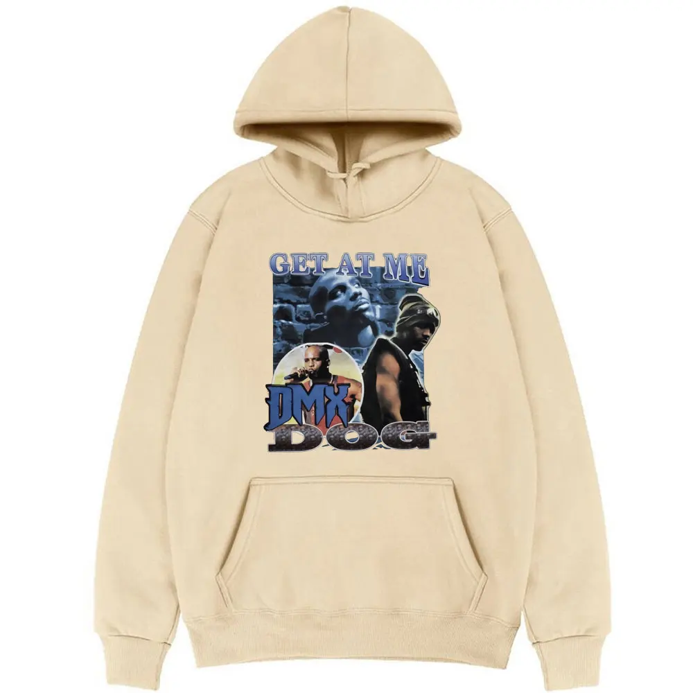 

Rapper DMX DOG Hoodie GTE AT ME Letter Print Hooded Sweatshirt New Hip Hop Punk Hodiies Men Women Oversized Fleece Tops Pullover