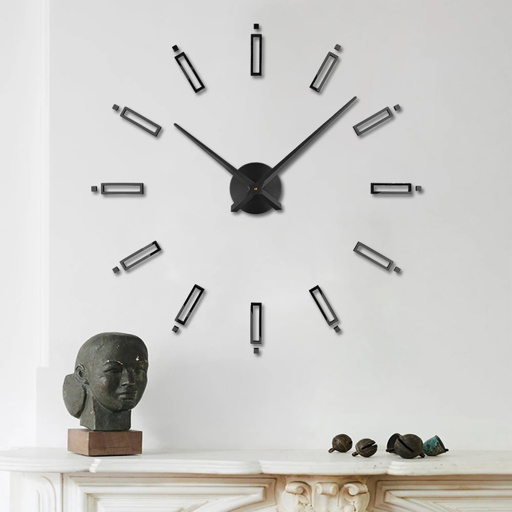 

2022 Европейский Простой 3D DIY настенные часы современный дизайн настенные акриловые зеркальные наклейки настенные украшения для гостиной ча...