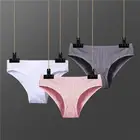 Трусы женские хлопковые, однотонные, с тиснением в виде сердца