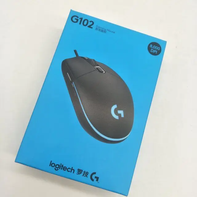 Оригинальный Logitech G102 Проводная Мышь с новыми Розничная коробка Оптическая