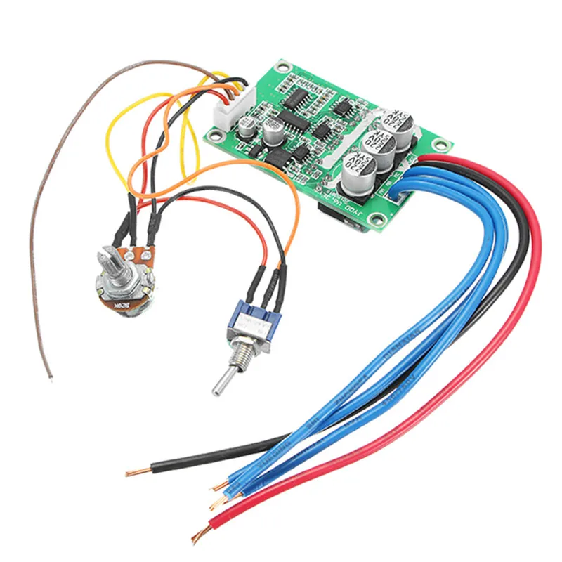 

1pcs DC 12V-36V 500W High Power Brushless Motor Controller Driver Board Assembled No Hall DIY Kit