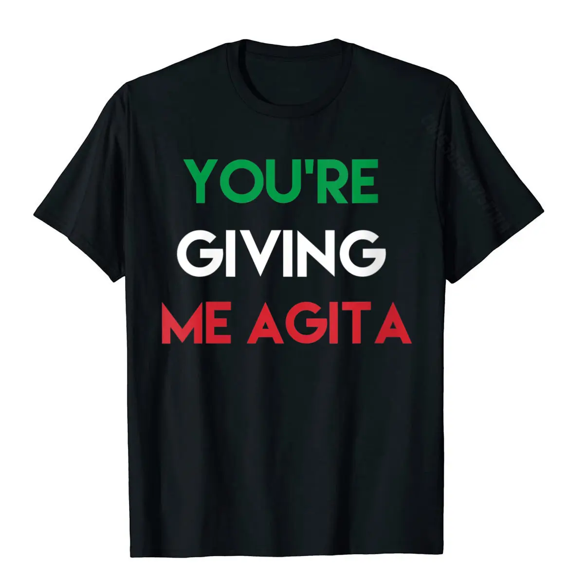 Womens Giving Me Agita Funny Italian Sayings Quote T-Shirt T Shirt Tops & Tees Dominant Cotton Birthday 3D Printed Men