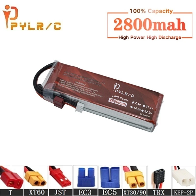 Высокая скорость 14 8 v 2800mAh Lipo батарея для RC вертолетов части 4S литиевая 50C
