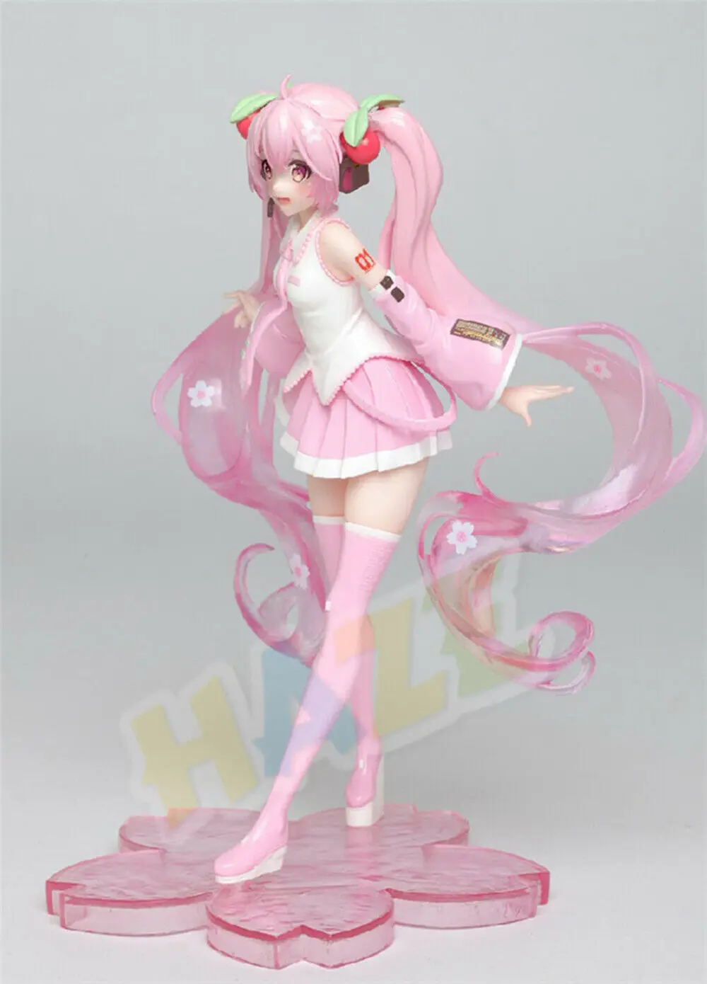 Горячая Аниме Хацунэ Мику цветки сакуры японской вишни 18 см ПВХ Фигурка Статуя