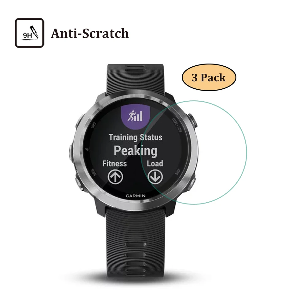 Защитное стекло для экрана Garmin Forerunner 645/645 закаленное 9H 2.5D с защитой от царапин 3