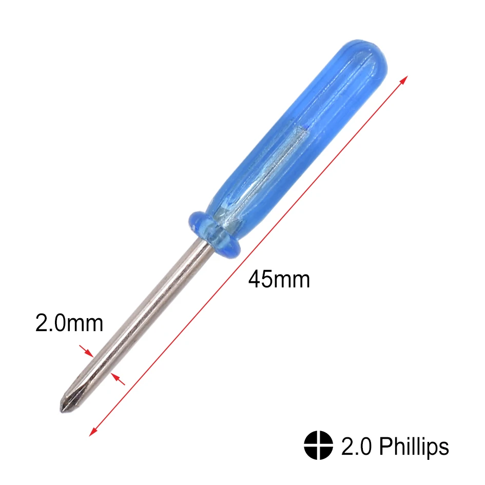 Синий 45 мм мини отвертки 1 5 Phillips 2 0 Slotted 6 Y 8 Pentalobe отвертка с ключом 1000 шт./лот|screwdriver