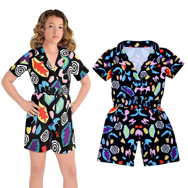 Странно комбинезон для девочек подростков Детские ползунки летнее платье на
