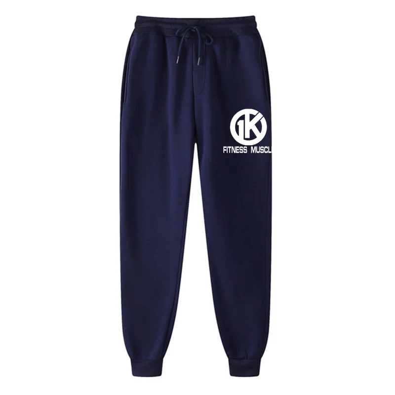 

Men's jogging casual pants fitness men's sportswear sports pants bottoming fleece sports pants trousers black gym jogging pants