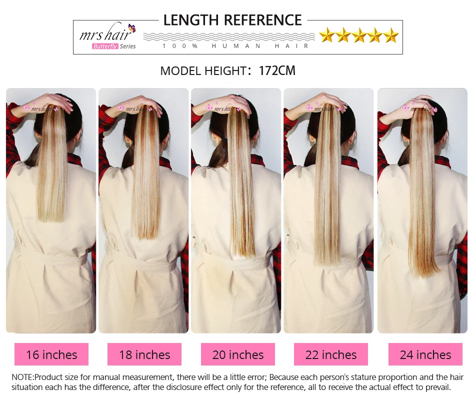 MRS HAIR, 1 г/шт., Омбре, накладные прямые волосы Remy Nail, кератиновые человеческие волосы, 50 шт., 14 дюймов, 18 дюймов, 20 дюймов