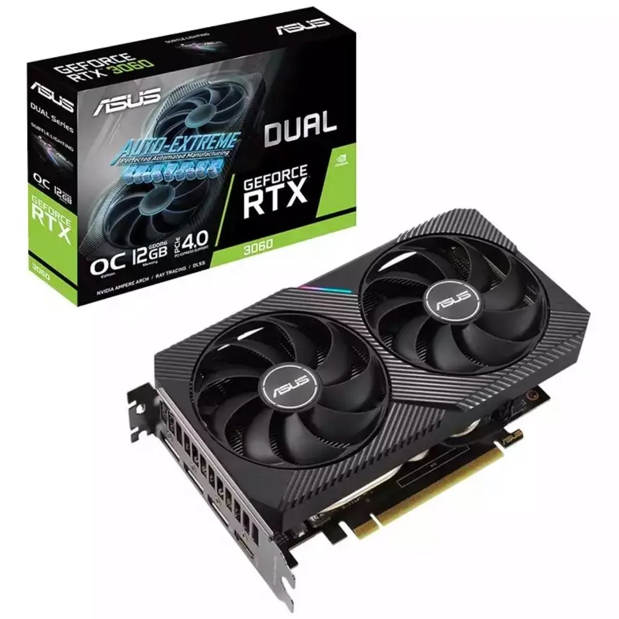 ASUS DUAL RTX3060 O12G видеокарты GPU графическая карта новый RTX 3060 12 Гб|Видеокарты| |