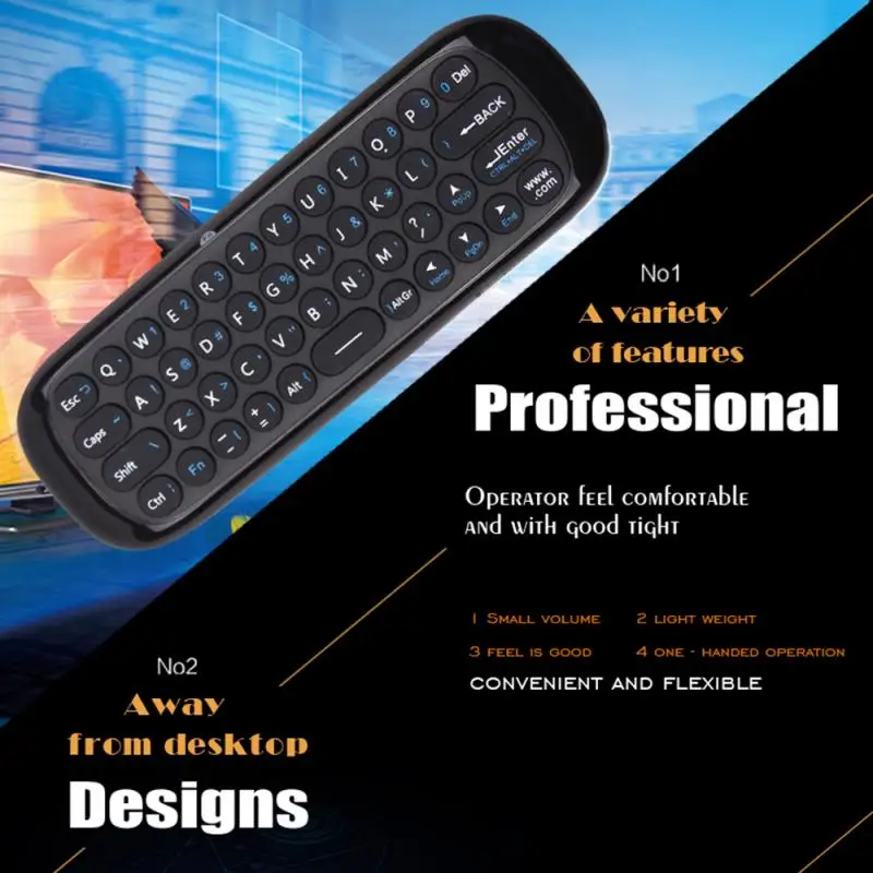 Wechip W1 Air Mouse беспроводная клавиатура мышь 2 4G USB Перезаряжаемый мини-пульт