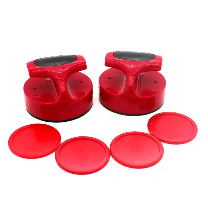 Air Hockey Pushers and Hockey Pucks Great Goal Handles Paddles Replacement Accessories for Game Tables (2 Strike 4 Puck)