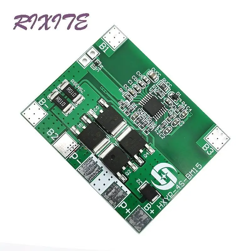 

4S 12.8V 14.4V 16.8V Lifepo4 Li-ion Lipo Lithium Battery Protection Board 18650 BMS 14A limit 20A PCB 4 Cell Pack PCM 3.2V 3.7V