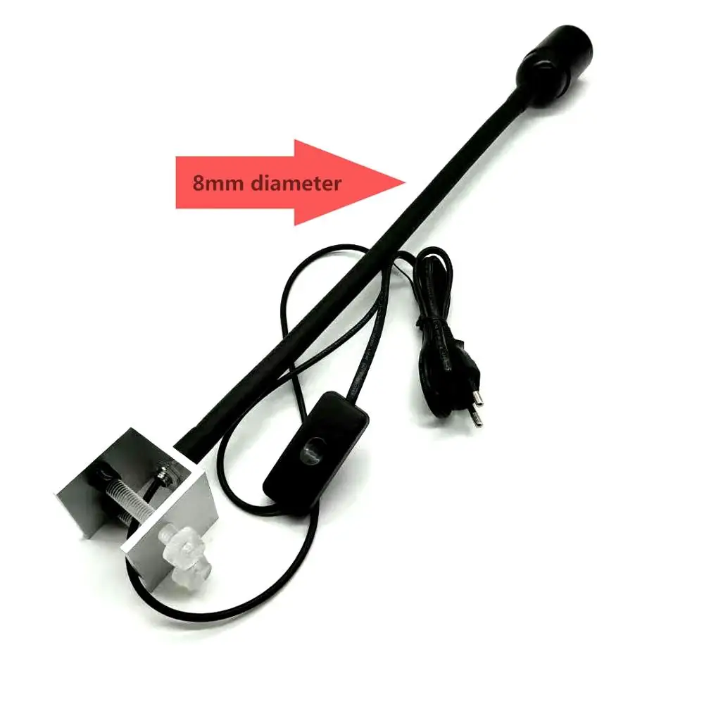 

4pcs free shipping DIY Aquarium clamp E27 lamp holder 360degrees gooseneck clamp lamp bracket light Stent light fixtures