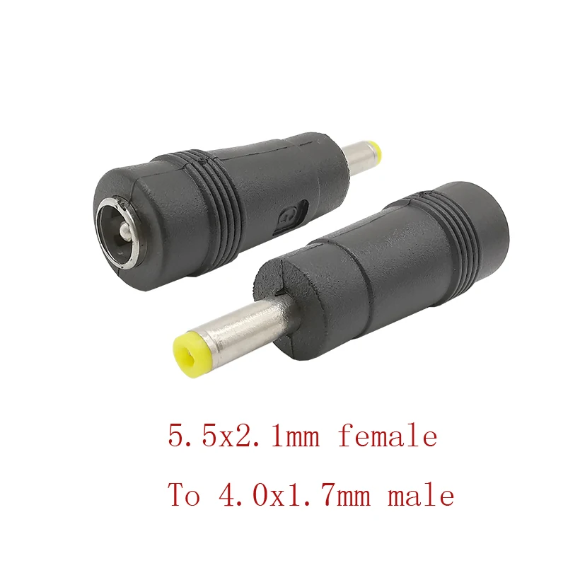 1pcs DC 5.5x2.1mm female to 4.0x1.7mm male Power Connector Adapter Laptop PSP power plug 5.5X 2.1-4.0x1.7 jack socket |