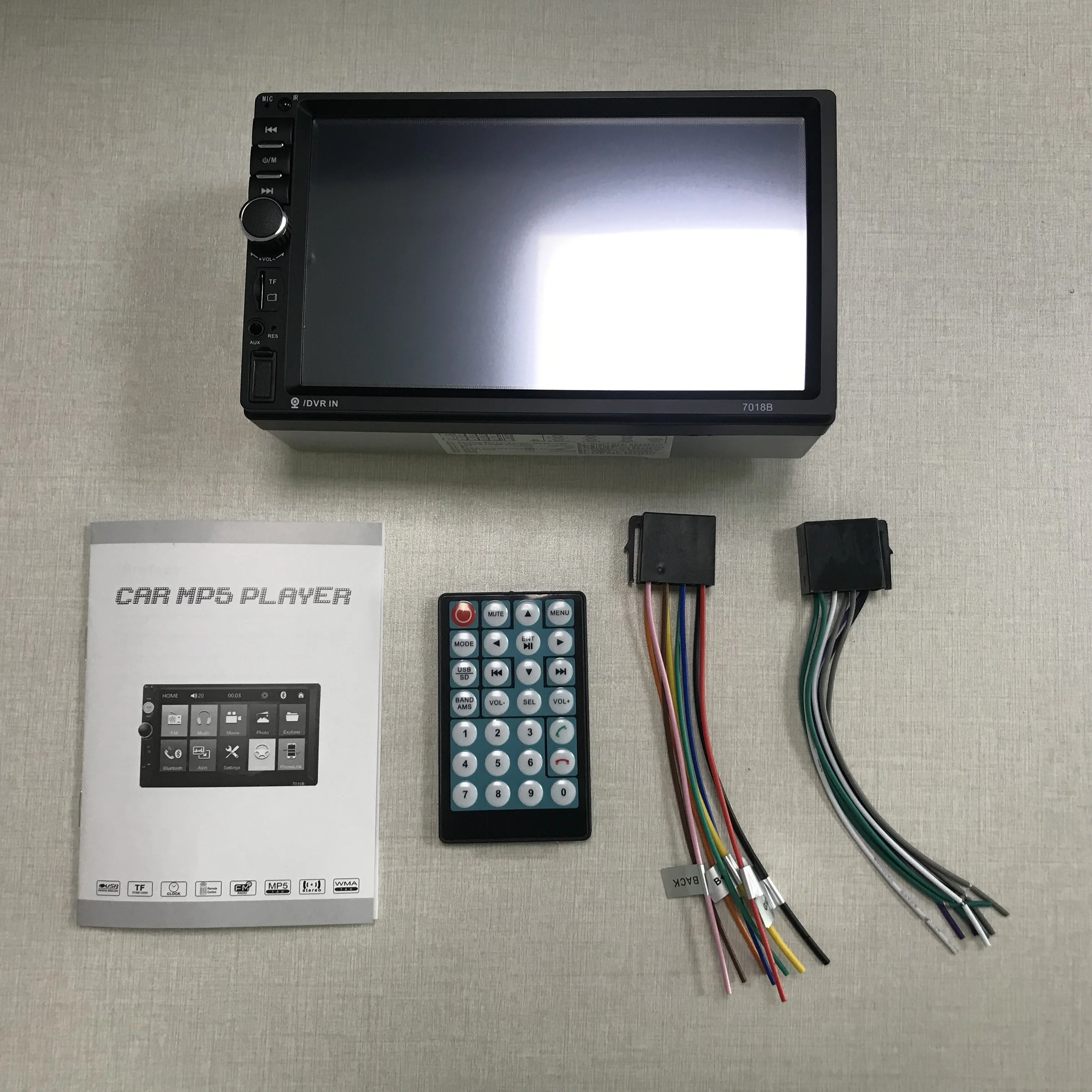 Автомагнитола 2 Din с резистивным сенсорным экраном стерео плеер MP5 дистанционным