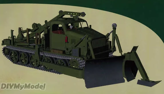 Bat-m-veh&iacute;culo de ingenier&iacute;a militar de la Rusia, bricolaje, artesanal, modelo de papel, KIT hecho a mano, juguete, rompecabezas, regalo, accesorios de pel&iacute;cula-0