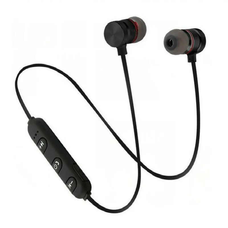 

Беспроводные наушники XT6, Bluetooth 5,0, Металлические Магнитные спортивные наушники с защитой от пота, гарнитура с микрофоном для xiaomi IOS LG